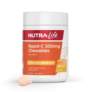 (PRE ORDER) Nutra-Life Rapid-C 500mg Chew 120 tabs shelf life 2yrs
